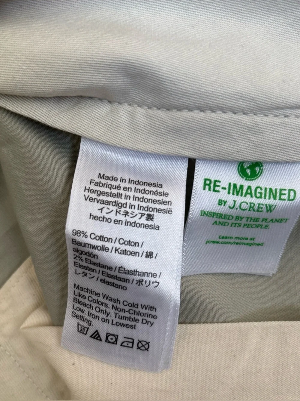 J. Crew Men's Flat-Front Light Khaki Shorts